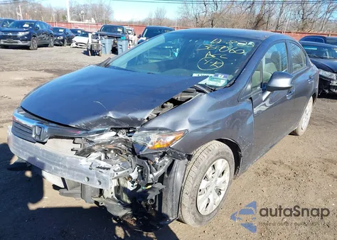 2012 Honda Civic Lx из США, поврежденный, VIN 19XFB2F58CE389453